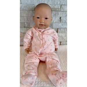 JC Toys Berenguer 20" Asian Baby Doll Soft Body Vinyl Head, Arms & Legs
